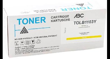 ABC huismerk toner geschikt voor Olivetti B1103 geel D-Color MF3300 MF3800
