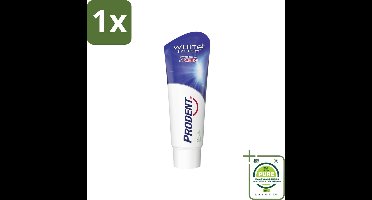 1 x Prodent – Tandpasta – White System – Natuurlijk Witmakend – 75 ml - Witte Tanden - Tandenpoets - Glazuur - Fluoride - Tandenborstel