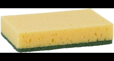Schuurspons ca. 100x70x25 mm 10 stuks geel / groen