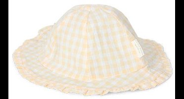 Little Dutch-Reversible zonnehoedje Sea Green / Sunshine Checks
