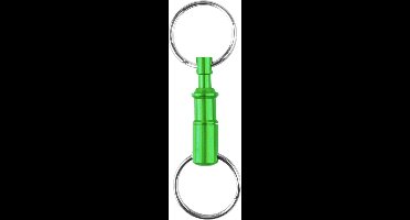 Sleutelring GROEN deelbare sleutelhanger - Aluminium