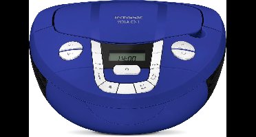 Technisat Viola CD-1 portable FM-radio met CD en bluetooth - blauw