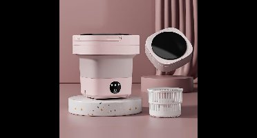 REN® Camping Wasmachine - Mini Wasmachine - Wasmachines - 12 Liter - Draagbaar en Opvouwbaar - Roze - 30cm x 77cm x 77cm