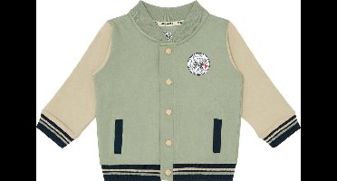 Ajax-baseball jacket groen beige peuter