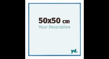 Your Decoration - Puzzellijst 50x50 cm - Staal Blauw - Puzzellijst 500-1000 stukjes - Aluminium Fotolijst - Kent
