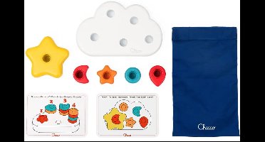 Chicco wolken vormenpuzzel educatief speelgoed voor peuters.