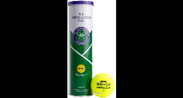 Slazenger S TB WIMBLEDON 4TIN Unisex Tennisballen - Geel