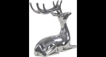Lesli Living - Staand hert Hert - Grijs - 25x10x25cm