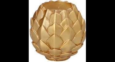 6x Bolkaarsen Ø 10 cm goud Pine Cone