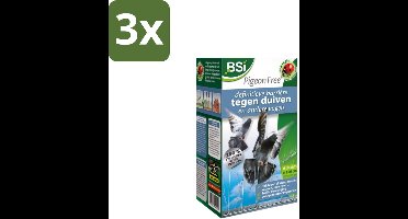 BSI – Duivenpinnen – Pigeon Free Inox – Vogelafweer 1,5 m - Bulkverpakking - 3 stuks