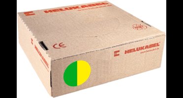 Montagedraad VDS 2.5mm² (H07V-K) 70° groen/geel - per rol 100 meter (29146)