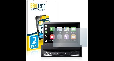 BROTECT - Screenprotector voor Pioneer AVH-Z7200DAB - Folie Beschermfolie transparant 2 Stuks