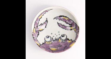 Tokyo Design Studio - Seafood - Sausschaaltje - Krab - Paars - 9,5x3cm - 150ml