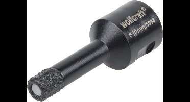 wolfcraft - Diamantboor 10mm voor Haakse Slijper - Tegelboor 10 mm - Diamant Gatenzaag - 5998000