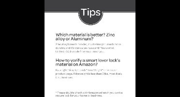 Smart Lock – Slim Deurslot – Ingebouwd WiFi Slot – Sleutelloos Toegangscontrole – Bluetooth Deurslot – NFC Kaartlezer – Afstandsbediening – Robuuste Zinklegering – Eenvoudige Installatie Zonder Boren