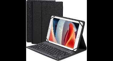 Just in Case tablet Hoes met Toetsenbord geschikt voor Universal 9-11 inch - QWERTZ Bluetooth Keyboard Case - Zwart