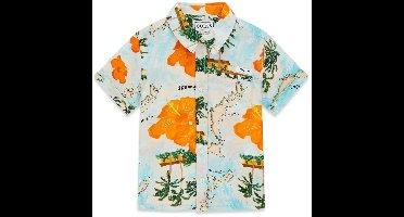 Korte mouwen popeline shirt voor babyjongen Guess