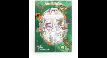 Science4you Tijdelijke tatoeages - Kit van Transfer Tattoos voor Kinderen met meer dan 40 Dinosaurus tatoeages, het perfecte Party Cadeau voor Jongens & Meisjes Leeftijd 5 6 7 8 9+