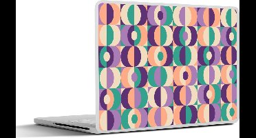 Laptop sticker - 11.6 inch - Patroon - Geometrie - Retro - 30x21cm - Laptopstickers - Laptop skin - Cover