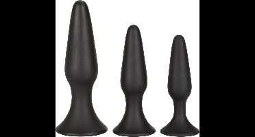 Calexotics - Siliconen Anaal Trainer Kit - 3 stuks - Zwart