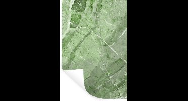 Muurstickers - Sticker Folie - Groen - Wit - Graniet - Steen - 20x30 cm - Plakfolie - Muurstickers Kinderkamer - Zelfklevend Behang - Zelfklevend behangpapier - Stickerfolie