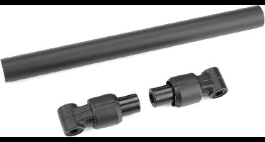 Team Corally - Chassis Tube - Rear - 130mm - Aluminum - Black - 1 Set