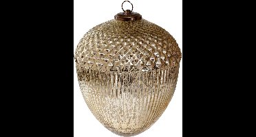 PTMD Santhy Eikel Kerstbal - H30 x Ø25 cm - Glas - Goud glanzend
