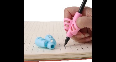 Schrijfhulp - Leren schrijven - 2-stuks - Penhulp - Vingercorrectie - Penhouder - Basisschool - Siliconen