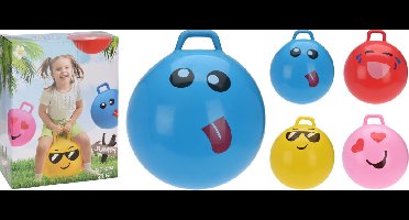 Skippybal met gezicht Rood