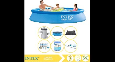 Intex Easy Set Zwembad - Opblaaszwembad - 305x61 cm - Inclusief Afdekzeil, Onderhoudspakket, Filter, Onderhoudsset en Solar Mat