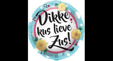 Folat - Folieballon Dikke kus lieve Zus - 45 cm