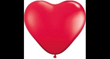 Folat - Ballonnen Hart Rood 8 stuks - Valentijnsdag versiering - Valentijnsdag cadeau - valentijnsdag