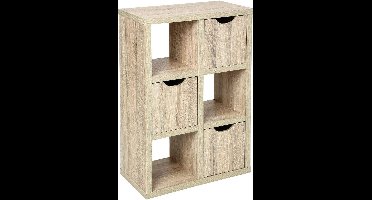 5Five Bivoak woonkamermeubel / kast - 6 Vaks - 3 lades