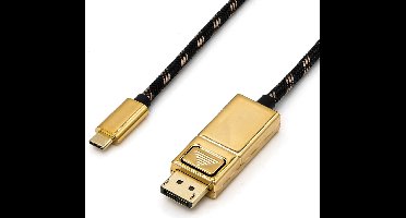 ROLINE GOLD USB type C - DisplayPort adapterkabel, v1.2, M/M, 2 m