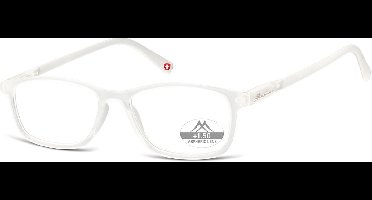 Montana Leesbril MR51D Rechthoekig milky transparant Sterkte +3:50