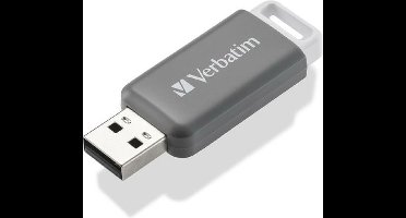 Verbatim V DataBar USB 2.0 Drive USB-stick 128 GB Grijs 49456 USB-A 2.0