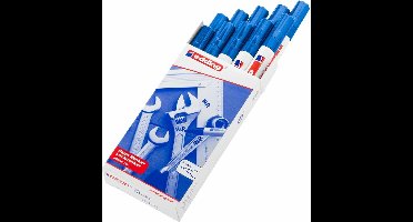 Permanente markeerstift Edding 750 Blauw 10 Stuks