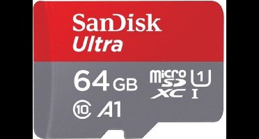 SanDisk 64 GB Micro SD Ultra 120 MB/s UHS-I A1 Class 10