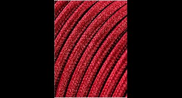 Kabel EDM C08 2 x 0,75 mm Bordeaux Textiel 5 m