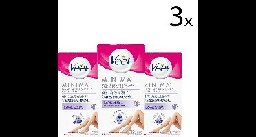 Veet Ontharingsstrips - Benen & Lichaam - Hypoallergene Minima - 40 stuks x3