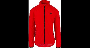 AGU GO Regenjas Essential - Regenjas Dames & Heren - Ademende en Waterdichte Regenjas - Fietsjack - Rood - S