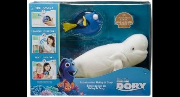 Jonotoys Speelset Echolocatie Junior Pluche Wit/blauw 2-delig