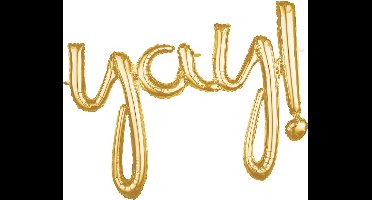 Amscan Ballon Yay! 35 Cm Folie Goud