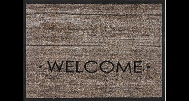 MD Entree - Deurmat - Schoonloopmat - Impression Wood Welcome - 60 x 80 cm