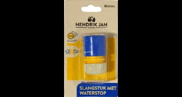 Hendrik Jan - Slangstuk met waterstop - Kunststof - 1/2 - 13 mm