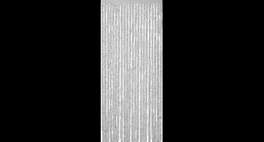 Kattenstaart deurgordijn 100x240 grijs/wit 100% polypropyleen in draagtas