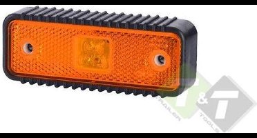 led zijmarkeringslamp universeel oranje 3x led - contourlamp - led zijlamp - breedtelamp