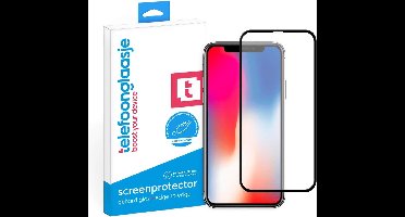 Telefoonglaasje Screenprotector iPhone X - Case Friendly - Geschikt voor iPhone X Screenprotectors Gehard Glas - Beschermglas