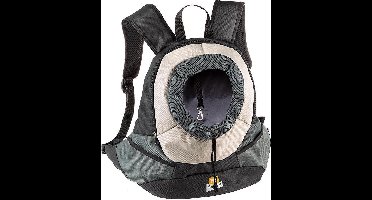 Ferplast Kangoo Hondenrugtas 37 X 16 Cm Nylon Zwart/grijs