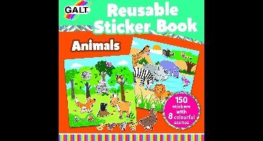 Galt Herbruikbaar Stickerboek Dieren 158-delig 21 Cm